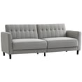 thumbnail image 1 of HOMCOM Canapé-Lit Convertible Moderne, Canapé-Lit Futon Pliant, Gris, 1 of 10