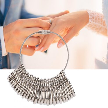 Cergrey Practical Finger Rings Sizer Gauge Rings Mandrel Measuring Stick Jewellery Tools