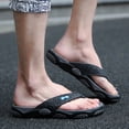 thumbnail image 2 of Kcodviy Summer Men's Open Toe Shower Slippers for Men Slippers Beach Shoes Massage S Men Slippers Bathroom Flip Flops, 2 of 7