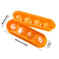 thumbnail image 3 of Oleegame 2PC Baby Popsicle Molds Flexible Ice Tray 4 Ice Molds For Freezer Easy Release Stackable Ice Trays For Cocktail 2PC Orange, 3 of 5