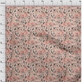 thumbnail image 4 of oneOone Velvet Peach Fabric Florals Craft Projects Decor Fabric Printed By The Yard 58 Inch Wide, 4 of 4
