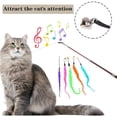 thumbnail image 2 of Bâton Taquinant pour Chat à Tête de Rechange en Peluche Léger Flexible Interactif Tous Chats, 2 of 4