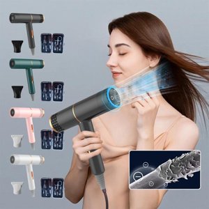 Iumwxz Smart Home Appliances Hair Dryer High-Power Hair Dryer Home Hair Dryer Hot Wind Comb Hair Salon Blowing Comb Energy-Saving Pink Plastic Holiday Deals