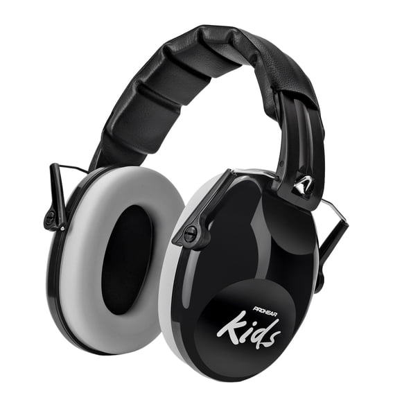 PROHEAR 032 2.0 Noise Cancelling Headphones for Kids - 25dB Noise Reduction - Adjustable Sensory Ear Protection Muffs for Concert, Fireworks, Monster Truck Shows, School - Black