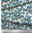 thumbnail image 3 of Soimoi Rayon Fabric Leaves & Floral Block Print Fabric by Yard 56 Inch Wide, 3 of 3