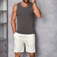 thumbnail image 4 of Styesk Tank Tops Men Men's Solid Color Fashionable Leisure Fitness Sports Slim Tank, 4 of 4