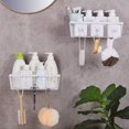 thumbnail image 5 of 2 Pcs Porte-Douche, Porte-Savon en Acier Inoxydable pour Salle de Bain Sans Perçage, 5 of 5