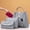 Grey, variant on bbymog Organization and Storage Womens Purse and Handbag 3 Pcs Bag Set Tassel Tote Clutch Satchel Top Handle Shoulder Bag