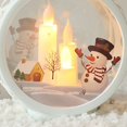 thumbnail image 2 of Christmas Light Ornaments Christmas Window Ornament Retro Candle Light LED Candle Light Round Retro Small Glass Plastic Led  Christmas Candle Decoration For Home, 2 of 4