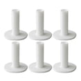 thumbnail image 1 of 6pcs Rubber Golf Tee Holder Tees for Indoor Practice & Driving Range Mats - White, 80mm, 1 of 7