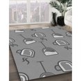 thumbnail image 3 of Ahgly Tapis Rectangulaire Lavable en Machine Intérieur Transitionnel Gris Foncé, 4 Pieds x 6 Pieds, 3 of 7