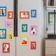 thumbnail image 4 of JWshufel Magnetic Picture Frame Set Frameless Photo Display for Home Office School Includes 6pcs Mixed Color Easy Punchfree Installation Suit for Family Photos Certificates, 4 of 8
