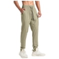 thumbnail image 1 of WRKEKC Casual Pants for Men Casual Trendy Solid Color Multiple Pockets Drawstring Elastic Waist Relaxed Fit Versatile Stylish Comfortable Long Pants Men's Daily and Weekend Leisure, 1 of 9