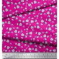 thumbnail image 2 of Soimoi Velvet Fabric Leaves & Magnolia Floral Fabric Prints By Yard 58 Inch Wide, 2 of 5