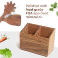thumbnail image 3 of Pinook Home - Ensemble de Spatules en Bois d'Acacia avec Porte-Spatules - 10 Pcs, 3 of 3
