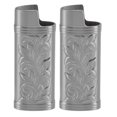 thumbnail image 2 of Retro Lighter Case 3D Floral Engraved Zinc Alloy Cover, 2 of 8