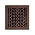 thumbnail image 2 of Grille d'Aération de Plancher en Fonte 8′′ x 8′′ avec Registre d'Humidité / Registre de Plancher Décoratif CVC Robuste / Grille d'Aération Motif Champignon Tudor / Revêtement en Poudre, Repeignable, Couvercle de Conduit à Insertion Marchable (VR-100), 2 of 10