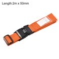 thumbnail image 2 of Unique Bargains Luggage Strap Suitcase Belt with Buckle, Combination Lock, 2Mx5cm Adjustable PP Travel Packing Accessory Orange, 2 of 6