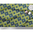 thumbnail image 2 of Soimoi Green Poly Georgette Fabric Aztec Geometric Fabric Prints By Yard 42 Inch Wide, 2 of 3