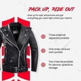 thumbnail image 4 of Veste de Moto en Cuir pour Femmes (Brando), 4 of 5