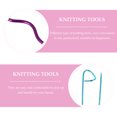 thumbnail image 5 of CIMAXIC 9PCS Knitting Tool Set Sweater Hooks Knitting Needles Sets Cable Needle Stitch Holders Crooked Needle Sewing Needles (Random Color),4.72"X0.09"X0.39", 5 of 5