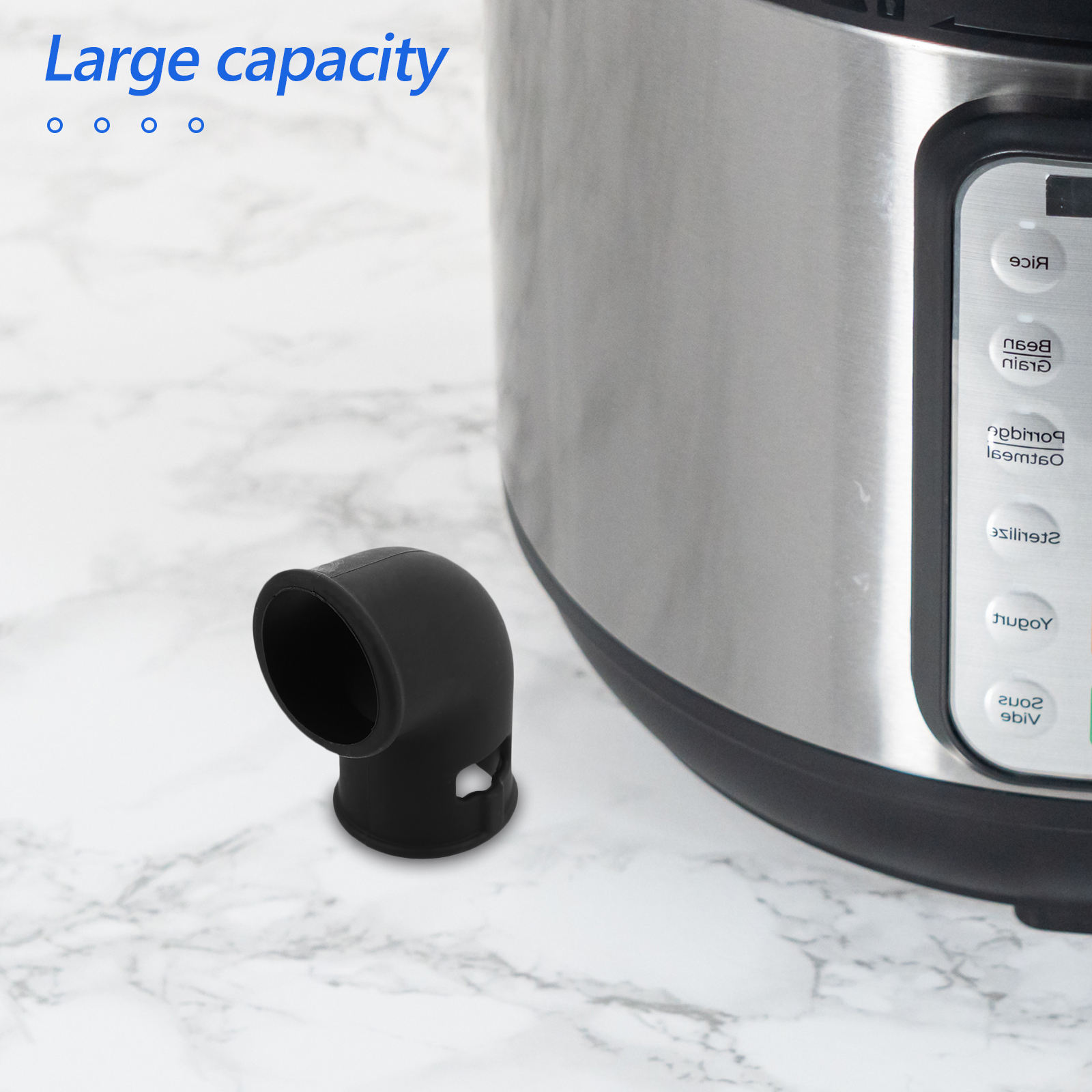FESTFENDS Silicone Air Fryer Pot Accessory for Multi Purpose Cooking with Steam Release in Kitchen