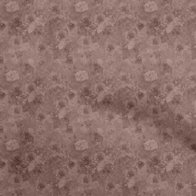 oneOone Cotton Cambric Brown Fabric Abstract Floral Craft Projects Decor Fabric Printed By The Yard 56 Inch Wide-2rb