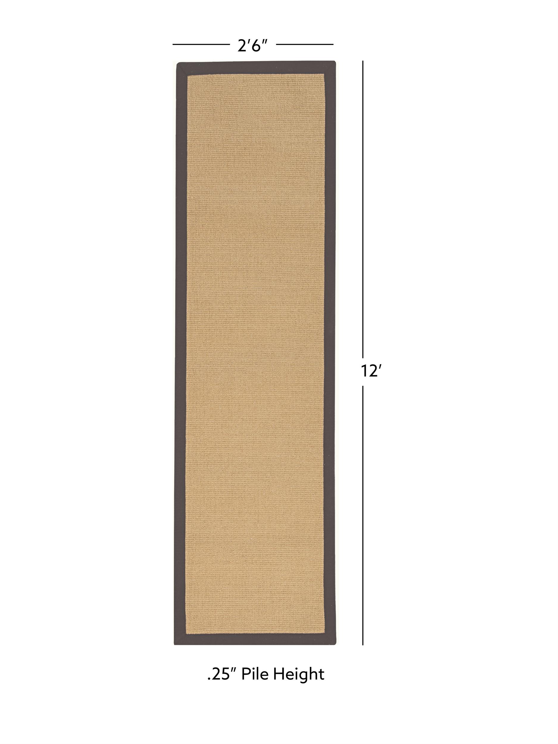 Athena Sisal & Slate 2'6" x 8' Runner