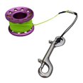 thumbnail image 2 of koolsoo 49ft Doigt Bobine de Plongée Clip avec Double Bouton Pression pour la Plongée Technique, 2 of 9