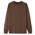 thumbnail image 1 of Timegard Hauts pour Femmes Chandails à Manches Longues Col Rond T-Shirts de Couleur Unie Automne Décontractés Amples Hauts, 1 of 2