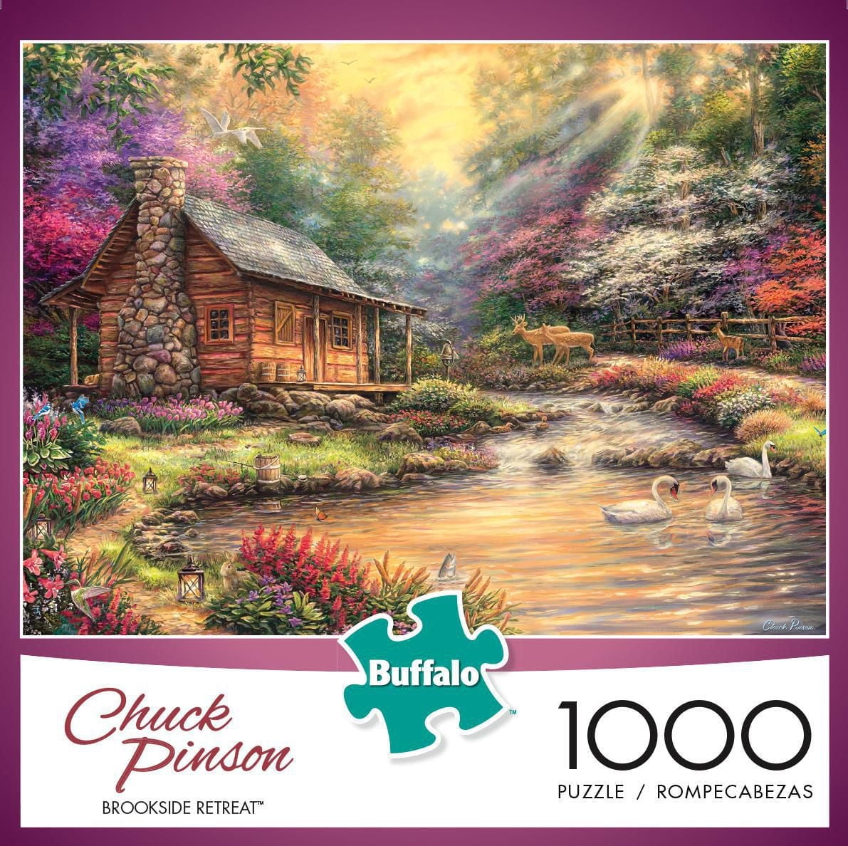 Buffalo Games Chuck Pinson Brookside Retreat 1000 Piece Jigsaw Puzzle