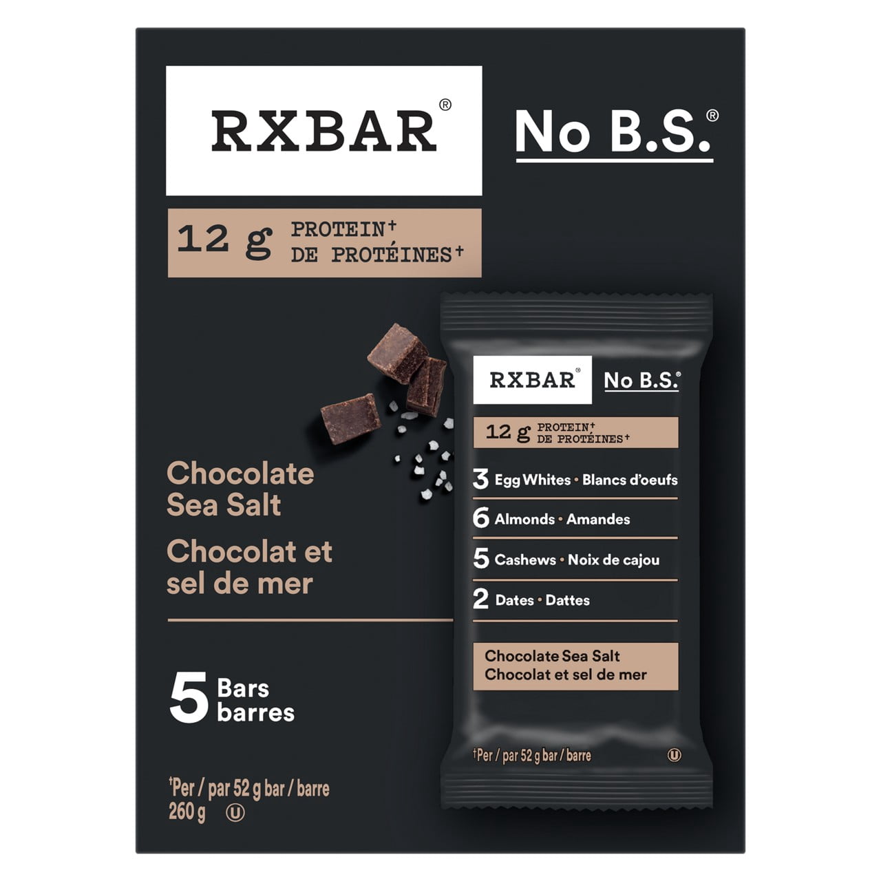 RXBAR® Chocolate Sea Salt Protein Bars 5 x 52 g