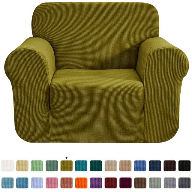 CHUN YI 1-Piece Checks Stretch Sofa Cover Slipcover Couch Cover