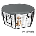 thumbnail image 4 of Sentmoon Circulaire d'Aubaines Housse pour Parc pour Chien - Housse de Parc pour Chien Anti-Soleil/pluie Offrant Ombrage et Sécurité Extérieur Intérieur, Convient au Parc pour Animal de 24 Po avec 8 Panneaux (Remarque : Parc Inclus) Aubaines du Jour Liquidation, 4 of 7