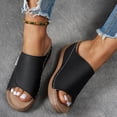 thumbnail image 2 of Wedge Orthopedic Slide Sandals For Women 2025 Comfortable Leather Arch Support Platform Slip On Walking Shoes, 2 of 7