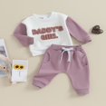 thumbnail image 2 of Baby Boys Pants Set Long Sleeve Letters Sweatshirt with Elastic Waist Sweatpants Infant Clothes 2-3 Years, 2 of 8