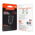 thumbnail image 4 of HyperGear mini 20W USB-C PD + 18W USB Fast Car Charger - Black, 4 of 4