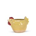 thumbnail image 3 of Abbott Collection AB-27-CRITTER-538 5 in. Ceramic Chicken Planter, Yellow - Small, 3 of 4