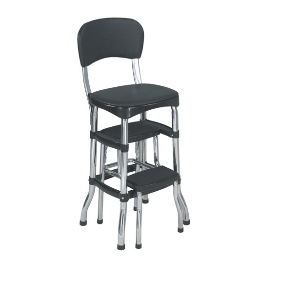 COSCO Chaise rétro + escabeau Stylaire avec marches extractibles