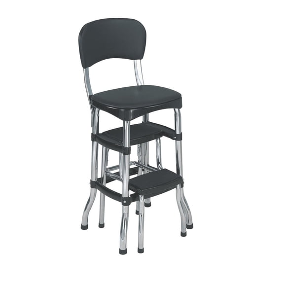 COSCO Chaise rétro + escabeau Stylaire avec marches extractibles