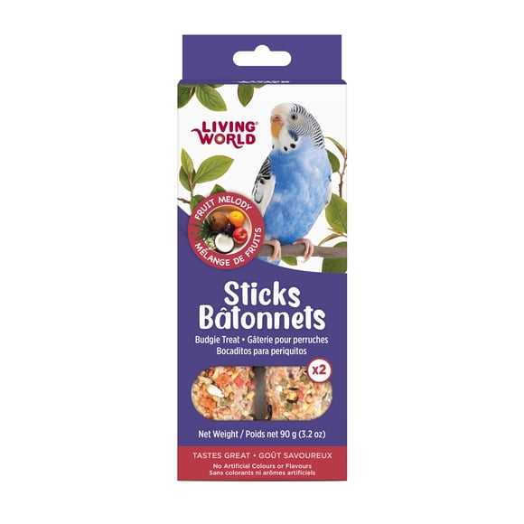 Living World Budgie Treat Sticks Fruit Melody 90 G