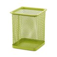 thumbnail image 3 of kurtrusly Mesh Metal Pen Holder Pot Smooth Edge Fashion Table Container Eraser Ruler Caddy Desk Stationery Holders Organizer Office Square/Green, 3 of 8