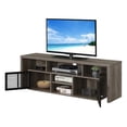 thumbnail image 4 of Meuble Télé Lexington de 60 Pouces avec Armoires de Rangement et Tablettes, Fini Bois Gris, 4 of 6