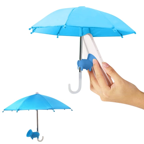 Cagogo Phone Umbrella Suction Cup Stand, Universal Waterproof Sun Shade for Outdoor Phones, Anti Glare Anti Rain Mobile Phone Holder, Portable Sunshade Stand for Beach Pool Picnic Travel