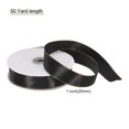 thumbnail image 2 of Unique Bargains 1 Inch 50 Yard Wide Satin Ribbon with Gold Edges Grosgrain Fabric Ribbon for Gift Wrapping, Black, 2 of 7