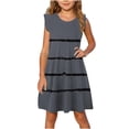 thumbnail image 1 of Économies d'Été! Robe d'Été pour Enfants, Robes Décontractées pour Filles en Solde, Robe d'Été à Manches à Volants pour Filles 4-14T, 1 of 5