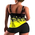thumbnail image 3 of Plus Size Swimsuits for Women Two Piece Tankini Top Boyshort Bathing Suits Tummy Control Swimwear, 3 of 6