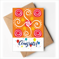 thumbnail image 1 of Orange s Mexico Totems Ancient Civilization Wedding Cards Congratulations Greeting Envelopes, 1 of 3