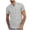 Grey, variant on lcziwo Mens Cotton Linen Henley Shirts Casual Short Sleeve T shirts Summer V-Neck Hippie Linen T Shirts Comfort Breathable Yoga Tops 2024 Khaki S
