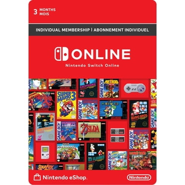 Nintendo Switch Online 3-Month Individual Membership (Digital Code)